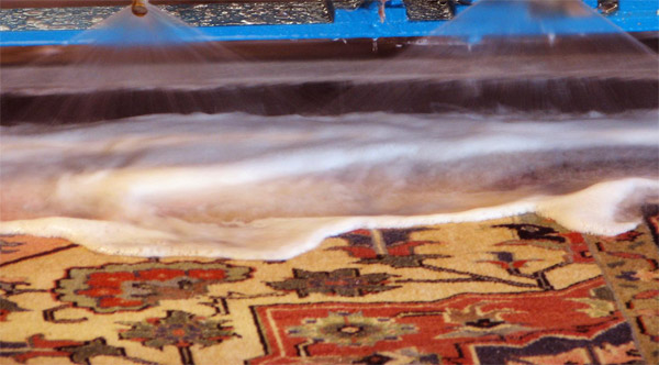 specialized Oriental rug cleaning process treats fibers gently and cleans thoroughly