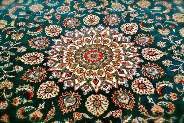 Oriental rug cleaning at ACU gently treats natural fibers and dyes preserving intricate patterns
